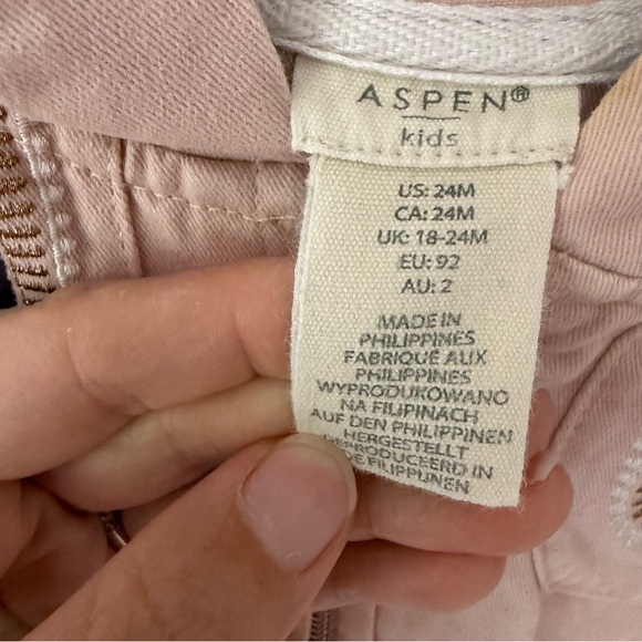 Aspen Kids Pink Embroidered Kids Jacket - Picture 4 of 4